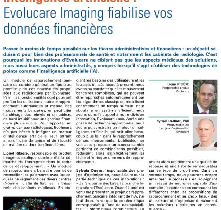 Intelligence artificielle :  Evolucare Imaging fiabilise vos données financières